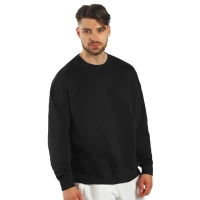 BIG, Weites Sweatshirt aus Bio-Baumwolle, 300 g/m2, Schwarz