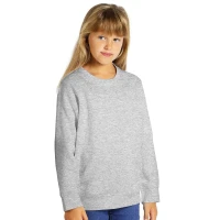 SPRING KID, Kinder-Sweatshirt mit Rundhalsausschnitt, 280 g/m2, Asche