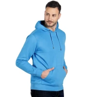 ABSOLUT HOODY, Hoodie aus Bio-Baumwolle, 280 g/m2, Türkisblau