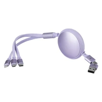 KEPLER 6IN1, usb type-c kabl za punjenje i prenos podataka, 6 u 1, 60w, lila