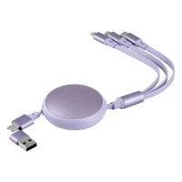 KEPLER 6IN1, usb type-c kabl za punjenje i prenos podataka, 6 u 1, 60w, lila