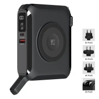 BARACUDA PRO, Universelles Reiseladegerät/Laptop-Powerbank, 15.000 mAh, PD 65W, mit Magnet, Schwarz