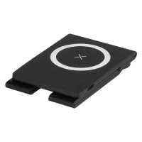 MAXWELL, magnetic foldable mobile phone holder and wireless charger, 15w, black