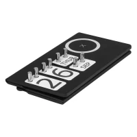 INTEGRAL, magnetic perpetual desk calendar and wireless charger, 15w, black