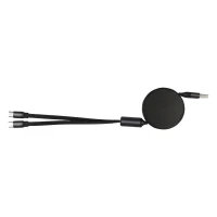 MAX 2IN1, usb type-c kabl za punjenje i prenos podataka, 2 u 1, 100w, crni