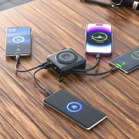 BARACUDA 2 10PD, univerzalni putni punjač pomoćna baterija, 10.000 mah, pd 20w, sa magnetom, crna