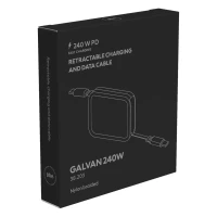 GALVAN 240W, type-c kabl za punjenje i prenos podataka, 240w, crni