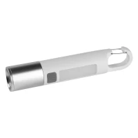 KLAUS, Wiederaufladbare Batterielampe mit 1.200 mAh Kapazitaet (8 LED), Weiss