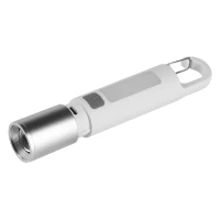 KLAUS, Wiederaufladbare Batterielampe mit 1.200 mAh Kapazitaet (8 LED), Weiss