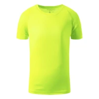 RECORD KIDS, Kinder Sport T-Shirt, 130 g/m2, Neongelb