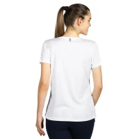 TEE LADY, Damen-Sport-T-Shirt mit kurzen Ärmeln, 100 g/m2, Weiss