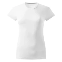 TEE LADY, Damen-Sport-T-Shirt mit kurzen Ärmeln, 100 g/m2, Weiss