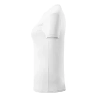 TEE LADY, Damen-Sport-T-Shirt mit kurzen Ärmeln, 100 g/m2, Weiss