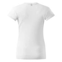 TEE LADY, Damen-Sport-T-Shirt mit kurzen Ärmeln, 100 g/m2, Weiss