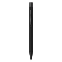 TITANIUM JET BLACK SET, metal ball pen and roller pen set, black