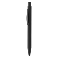 TITANIUM JET BLACK SET, metal ball pen and roller pen set, black