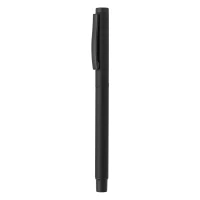 TITANIUM JET BLACK SET, metal ball pen and roller pen set, black