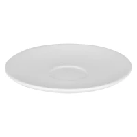 TOTEM MINI, Set aus zwei Keramiktassen für Espresso mit Untertassen, 2 x 85 ml, Weiss