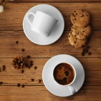 MILL MINI, Espressotasse mit Untertasse aus Porzellan, 100 ml, Weiss