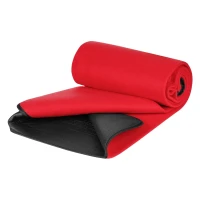 BLANKET SQUARE, Wasserabweisende Decke aus gebürstetem Fleece, 180 g/m²., Rot