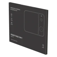 POINT PAD 3IN1, podloga za kompjuterskog miša i bežični punjač 15w, sa magnetom, crna