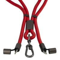 NET 65W, type-c charging and data cable and lanyard, 65 w, red