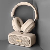 HENDRIX, audio set 2/1, headphones and wireless speaker 2 x 10w, in a gift box, beige