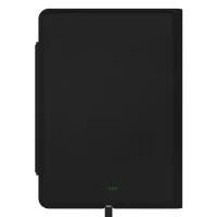 GLOBAL 2IN1, magnetic, portfolio case with a5 notebook, power bank 5.000 mah, wireless charger for two devices in a gift box black