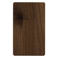 CREDIT CARD WOOD, USB-Stick, Braun, 32GB