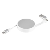 FURIO 2IN1, usb type-c kabl za punjenje i prenos podataka, 2 u 1, 240w, beli