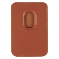BECCO, Kartenhalter für Handys mit Magnet, Hellbraun Braun