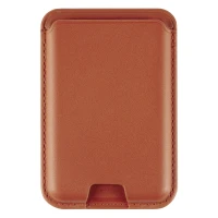 BECCO, Kartenhalter für Handys mit Magnet, Hellbraun Braun