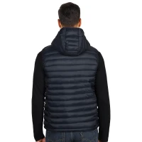 JET MEN, hooded bodywarmer, blue