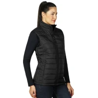 NOVA WOMEN, women’s padded winter vest, black