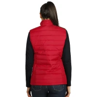 NOVA WOMEN, women’s padded winter vest, red