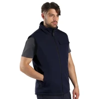 TANKER VEST, Arbeitsweste aus Ripstop-Gewebe, Blau