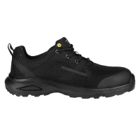 STRIDER, low-cut work shoes s1ps with esd function, black-black