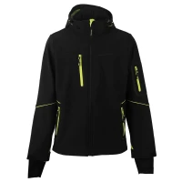 PANTHER JACKET, softshell hooded jacket, neon yellow