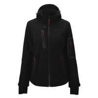 PANTHER THERMO WOMEN, women's softshell jacket with heating system, black