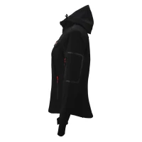 PANTHER THERMO WOMEN, women's softshell jacket with heating system, black