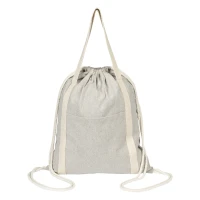 ZORA, recycled cotton backpack, 200g/m2, gray