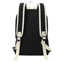 HERITAGE, Rucksack aus recycelter Baumwolle, 280 g/m2, Schwarz