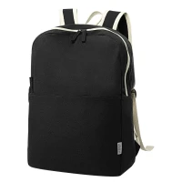 HERITAGE, Rucksack aus recycelter Baumwolle, 280 g/m2, Schwarz