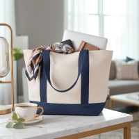 SUNSET, Recycelte Tasche aus Baumwolle, 300 g/m2, Rot