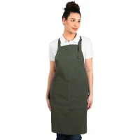 ECO CHEF, Schürze mit Vordertasche, 180 g/m2, Olive
