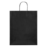 LOLA MAXI, Papiertasche, 120 g/m2, Schwarz
