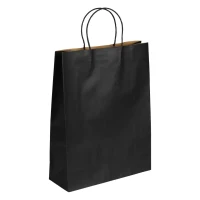 LOLA MAXI, Papiertasche, 120 g/m2, Schwarz