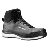 SUPER SET BOOT GREY, high-cut safety shoes s1p src, dark gray
