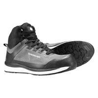 SUPER SET BOOT GREY, high-cut safety shoes s1p src, dark gray