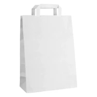 POPPY MINI, Papiertasche, 80 g/m2, Weiss